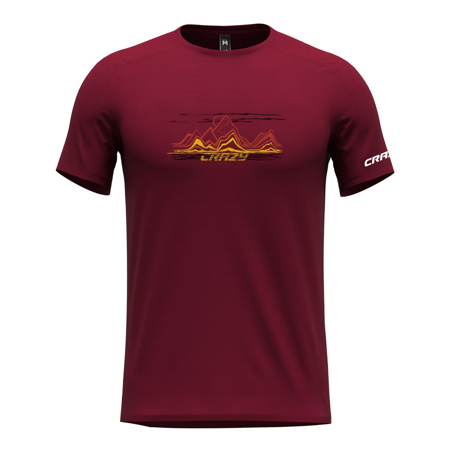 Crazy Logo Shirt, Brick, Color: Brick, Size: S