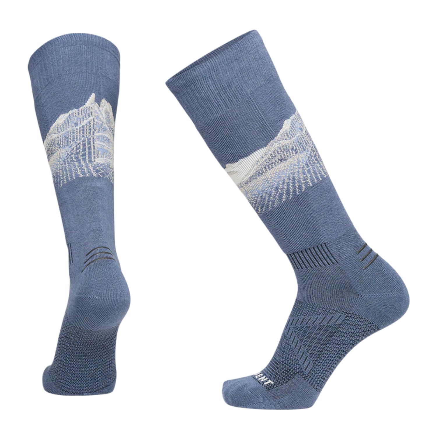 Cody Townsend Pro Series Targeted Cushion Snow Socks, Color: Vintage Indigo, Size: M