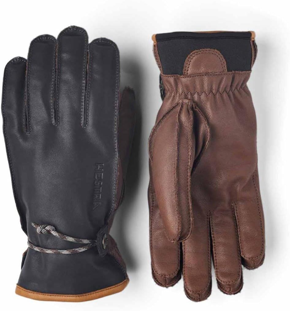 Hestra Wakayama Ski Gloves, Color: Navy/Brown, Size: 8