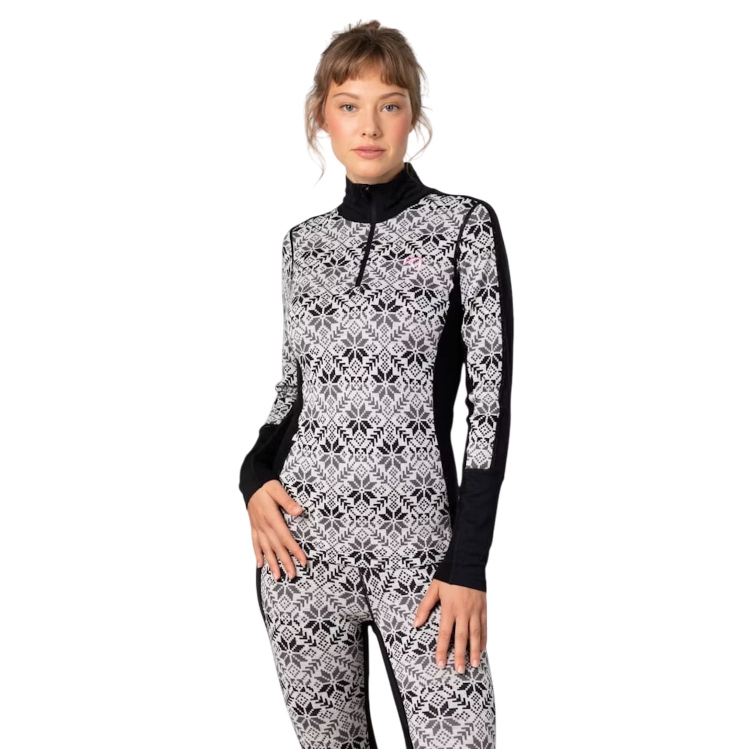 Kari Traa Anna Half Zip Pullover, Color: Black, Size: S