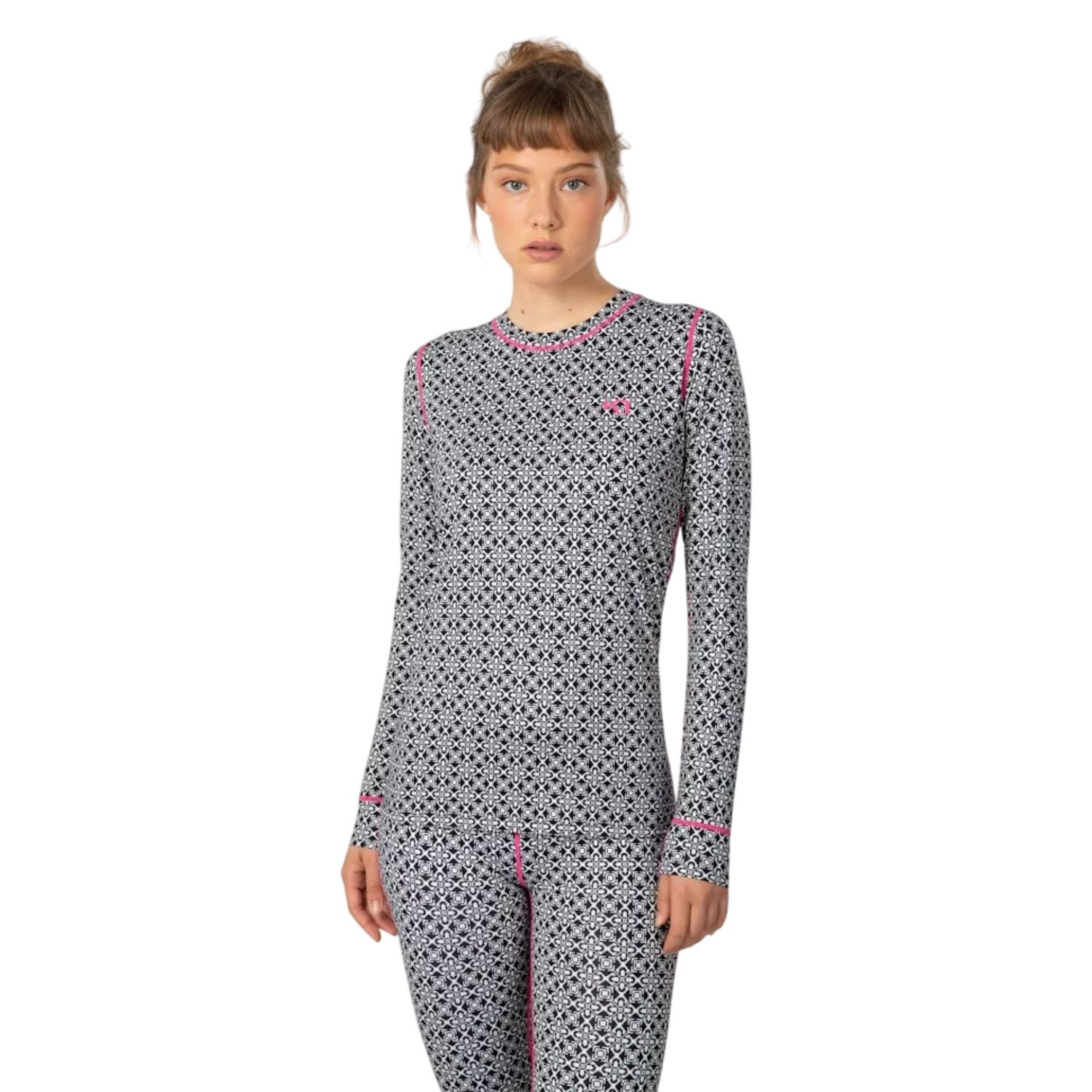 Kari Traa Fryd Long Sleeve Baselayer Top, Color: Natural White, Size: XS