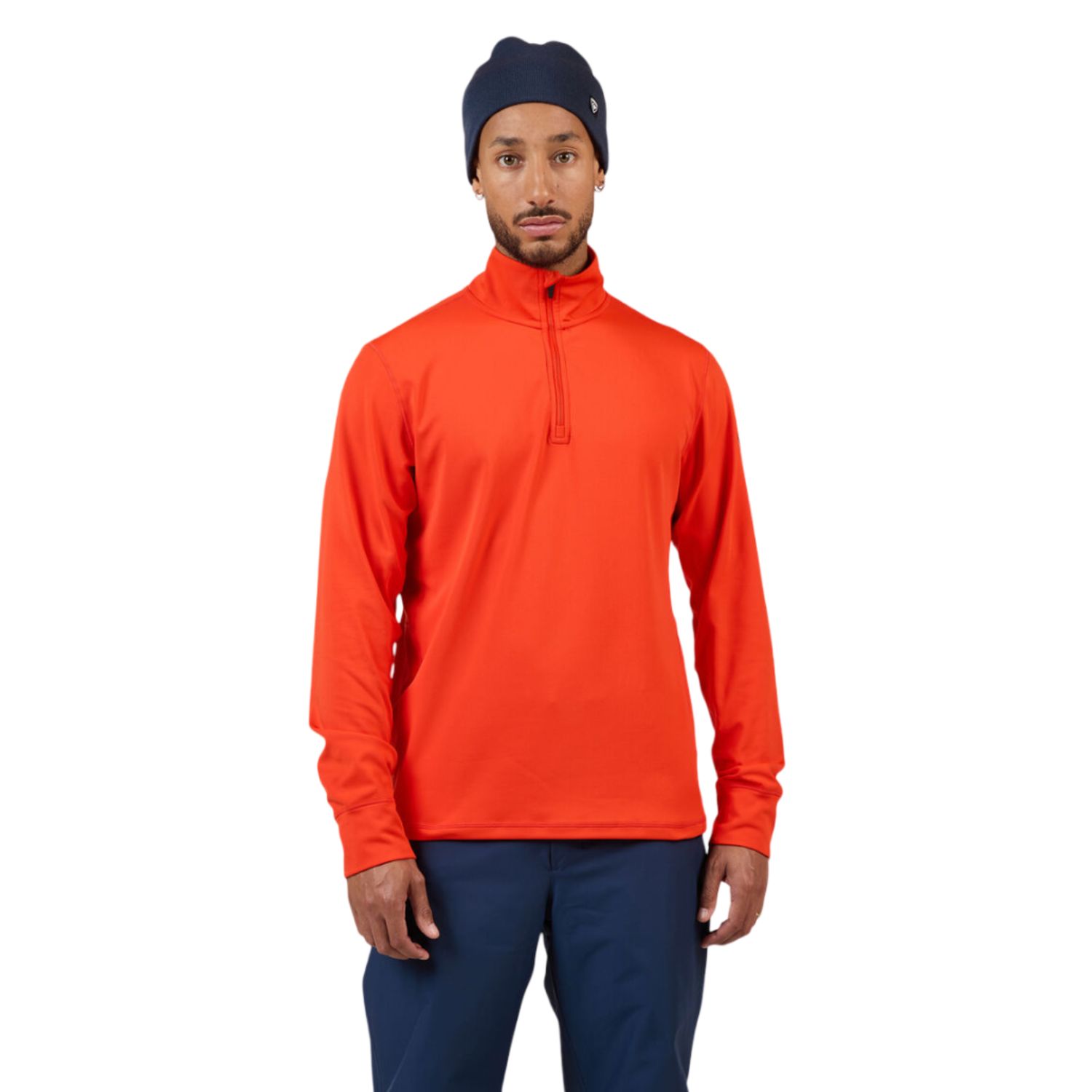 Men's Stretch Half-Zip Mid Layer, Color: Golden Gate, Size: M