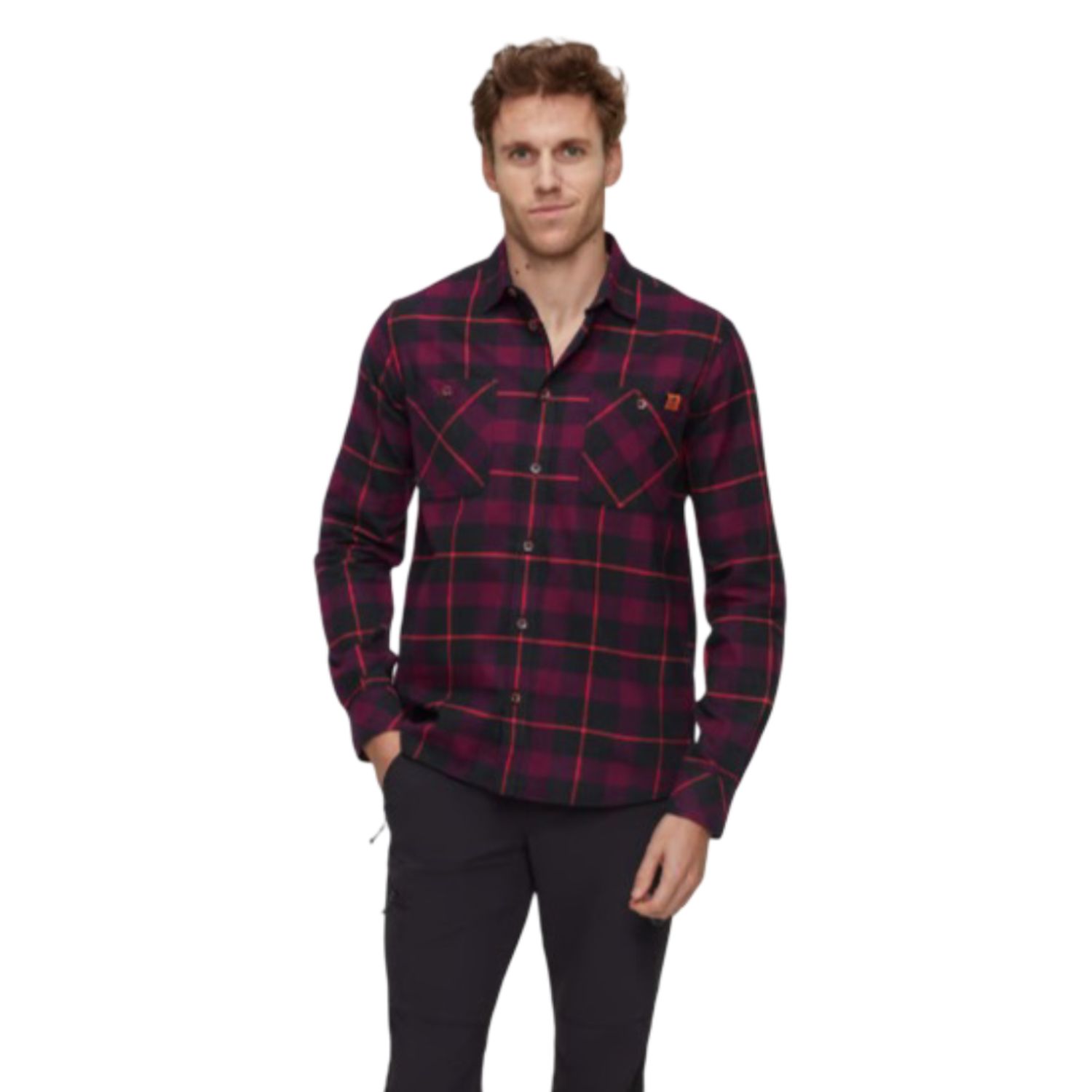 Alvra Longsleeve  Shirt Men, Color: Black-Vin, Size: M