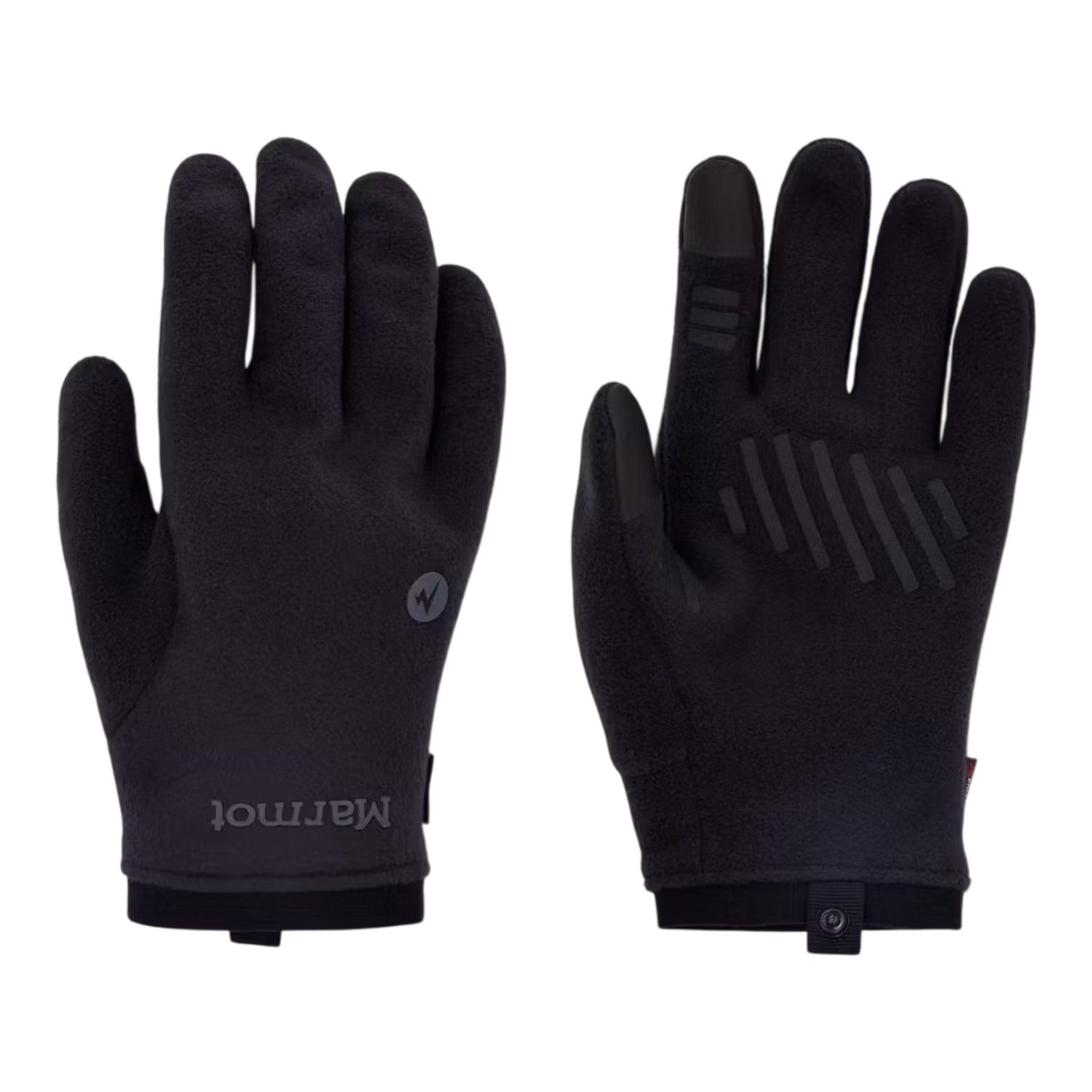 Unisex Polartec Windbloc Gloves, Color: Black, Size: S