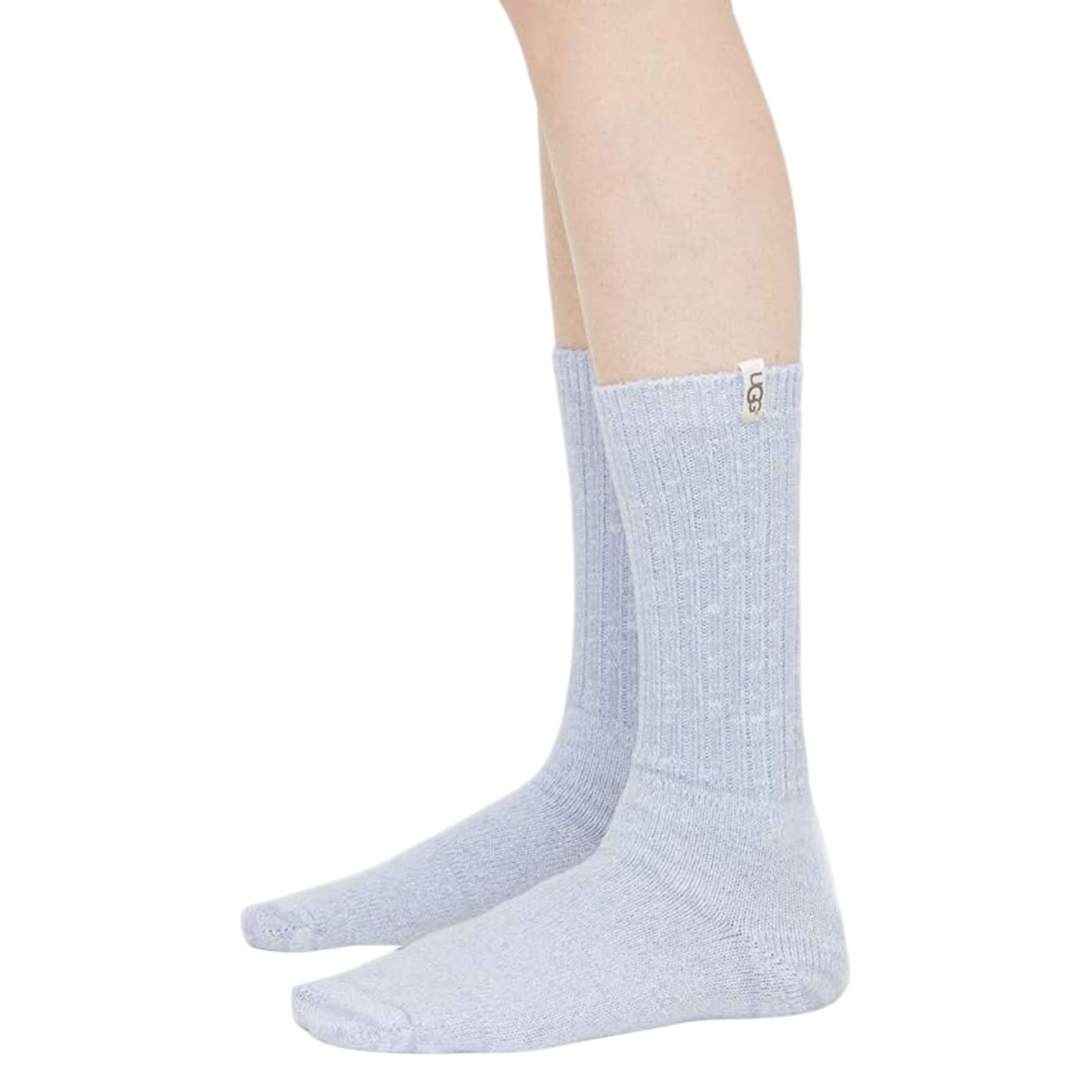 UGG  Women's Rib Knit Slouchy Crew Socks, Color: Icelandic Blue, Size: O/S