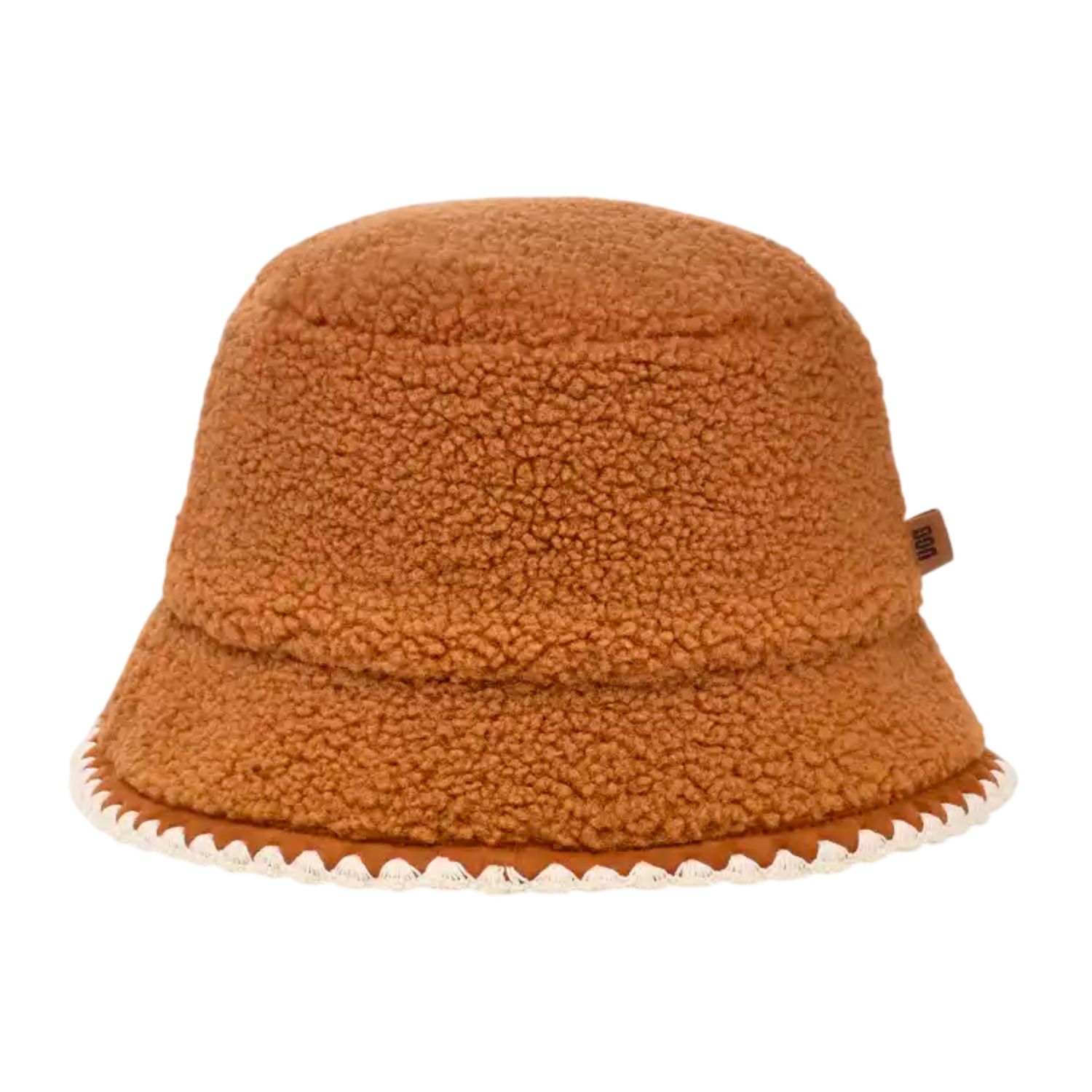 Women's UGGfluff  Scalloped Hat, Color: Chestnut, Size: L/XL