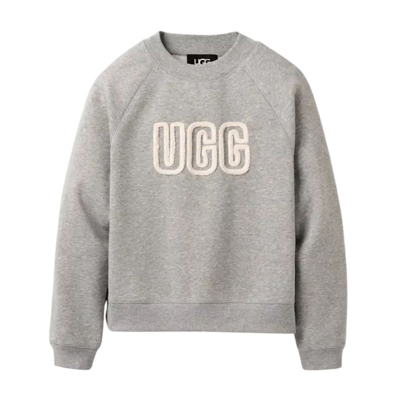 Women&#39;s UGG Logo Crewneck, Grey Heather