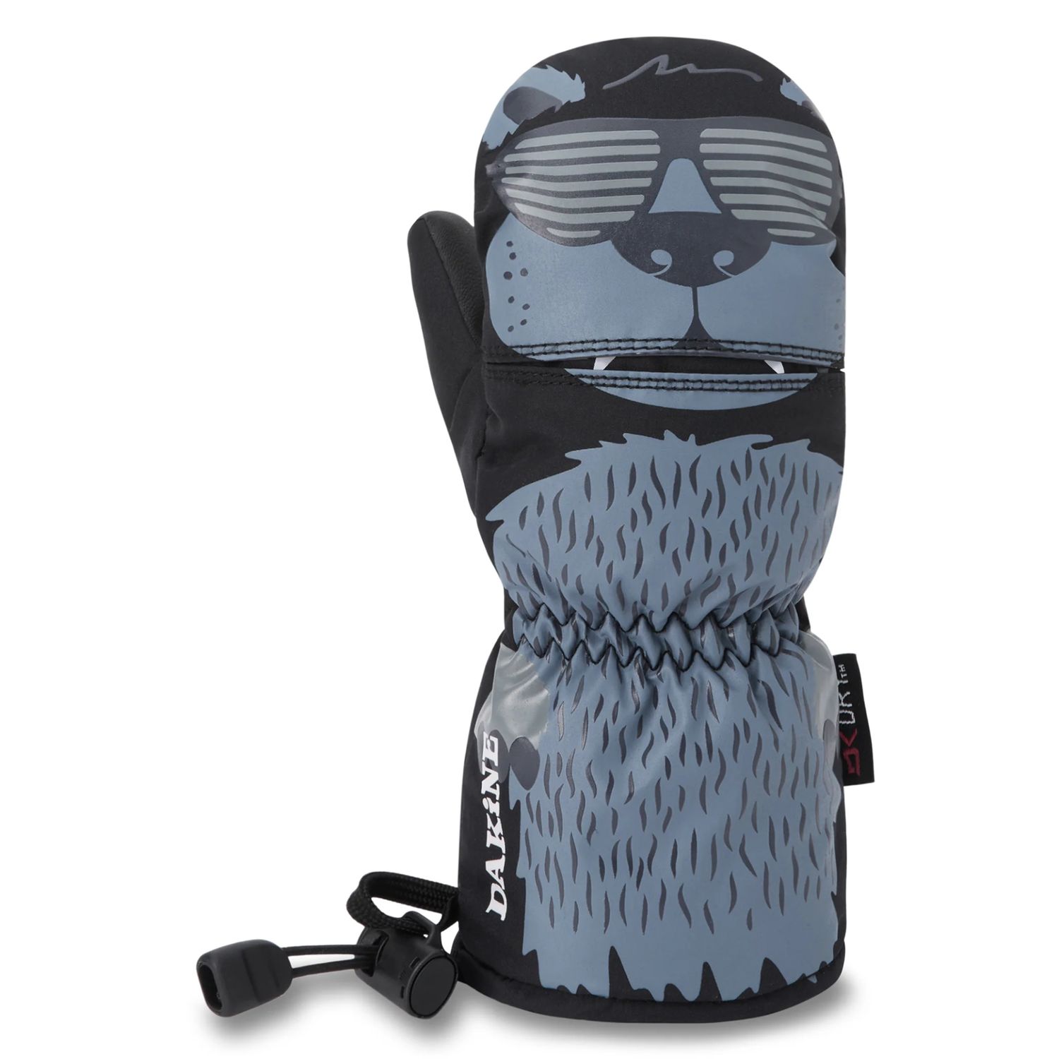 Dakine Toddler Scrambler Mitts, Color: Black/Flint Stone, Size: L