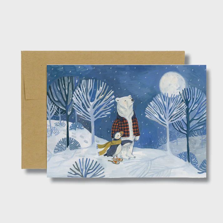 Winter Moon Card, Color: Multi, Size: O/S