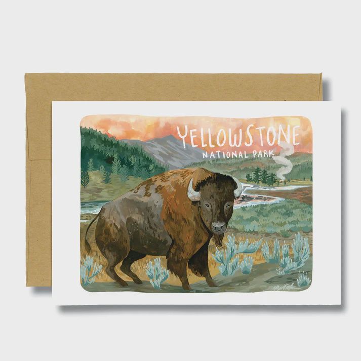 Yellowstone Bison Card, Color: Multi, Size: O/S