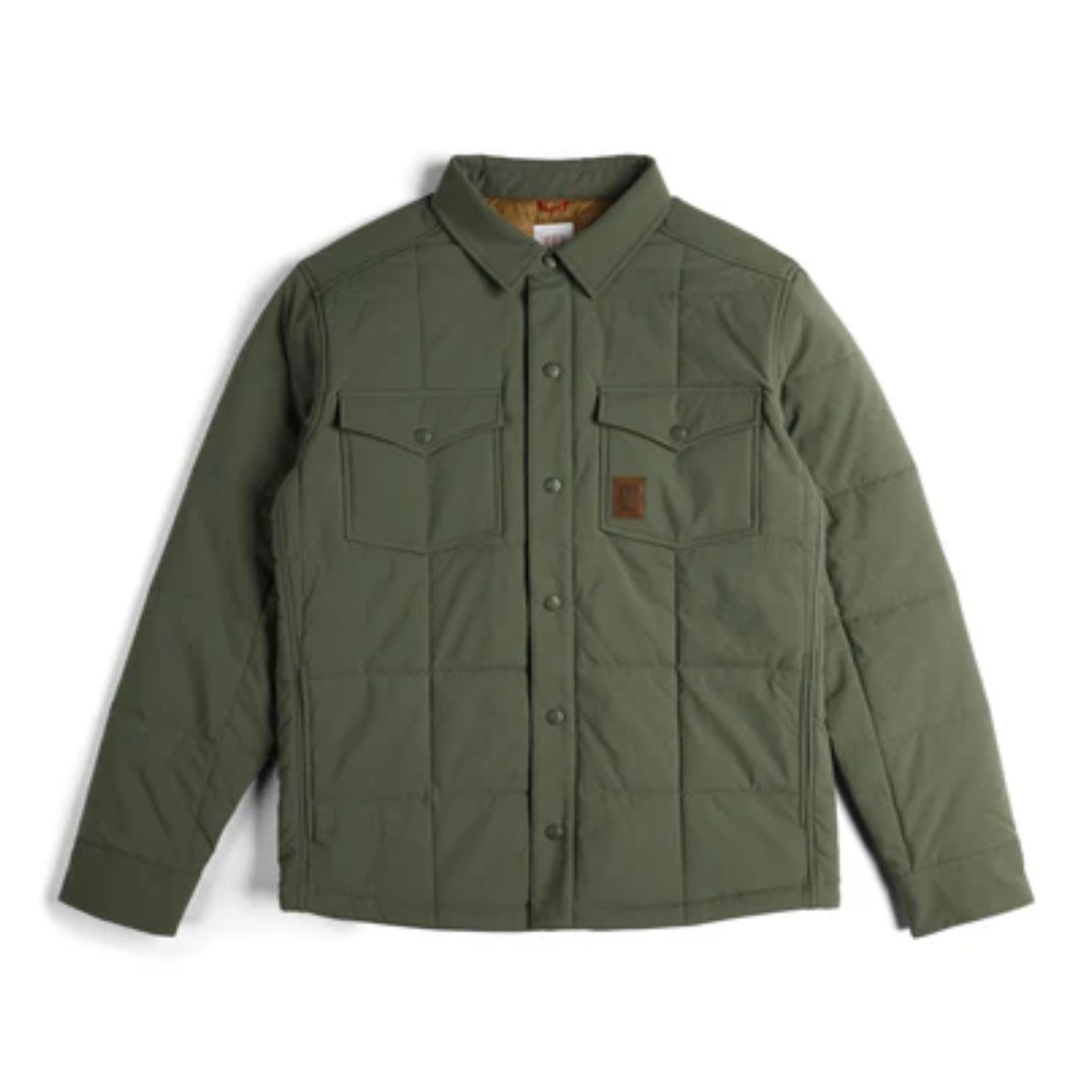 Puffer Shirt Jacket - Men's, Color: Beetle, Size: M