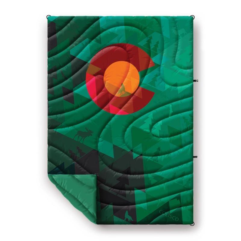 COLISCO Colorado Green Poly Eco-Performance Blanket - 52&quot;x75&quot; 164227