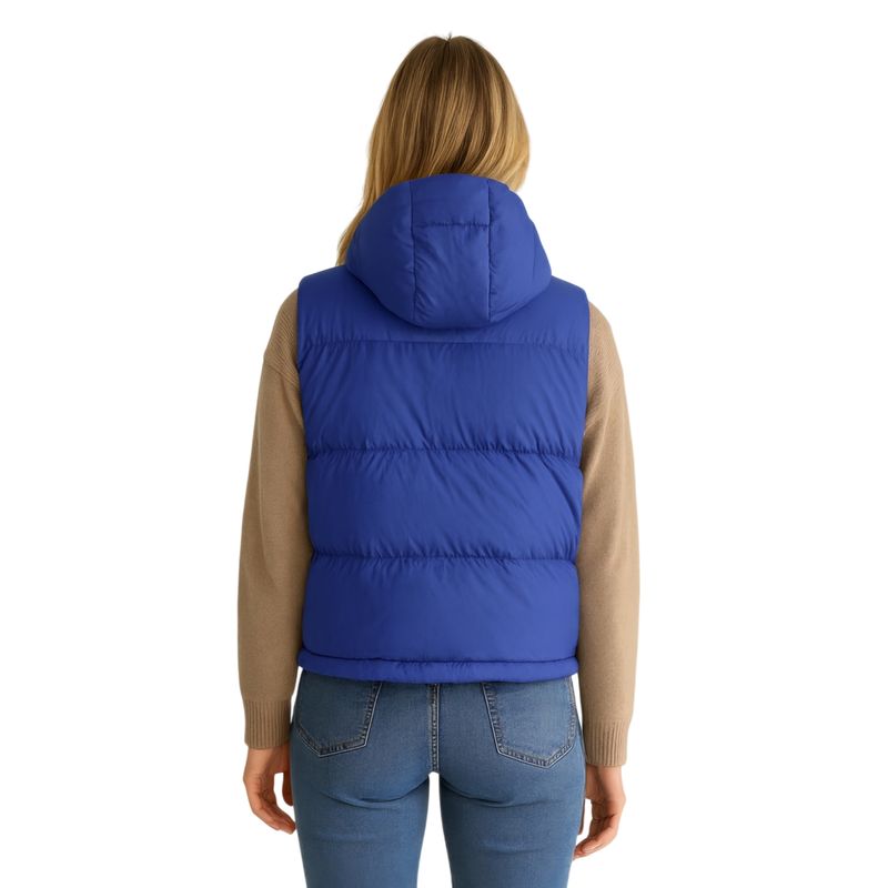 Colisco Hooded down vest, Sapphire