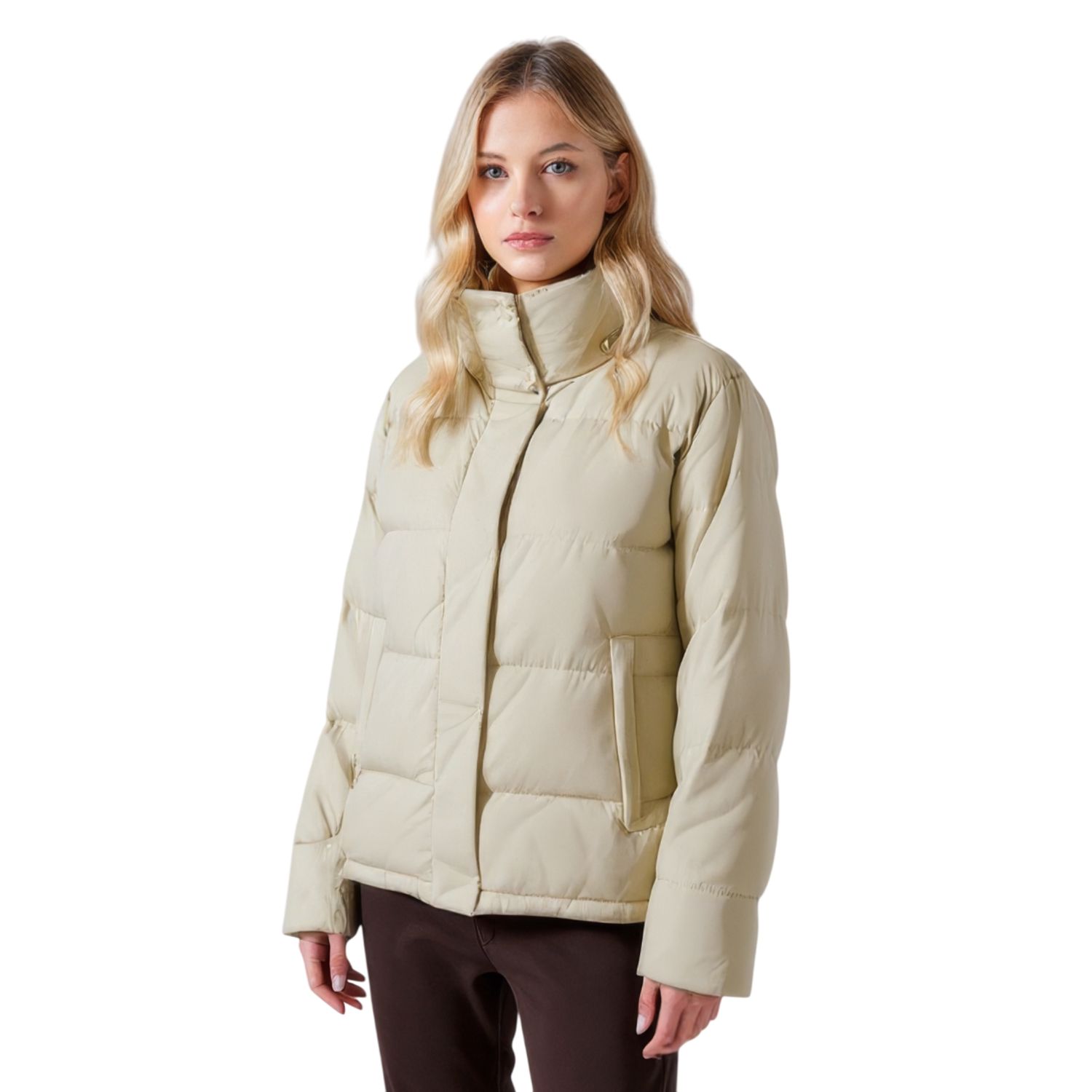 Colisco Down Jacket, Khaki, Color: Khaki, Size: 4