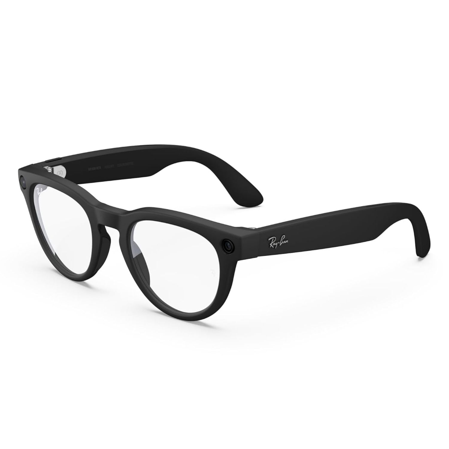 Ray-Ban Meta (Gen 2) Headliner -  Smart AI Glasses, Color: Matte Black, Clear Lenses, Size: O/S