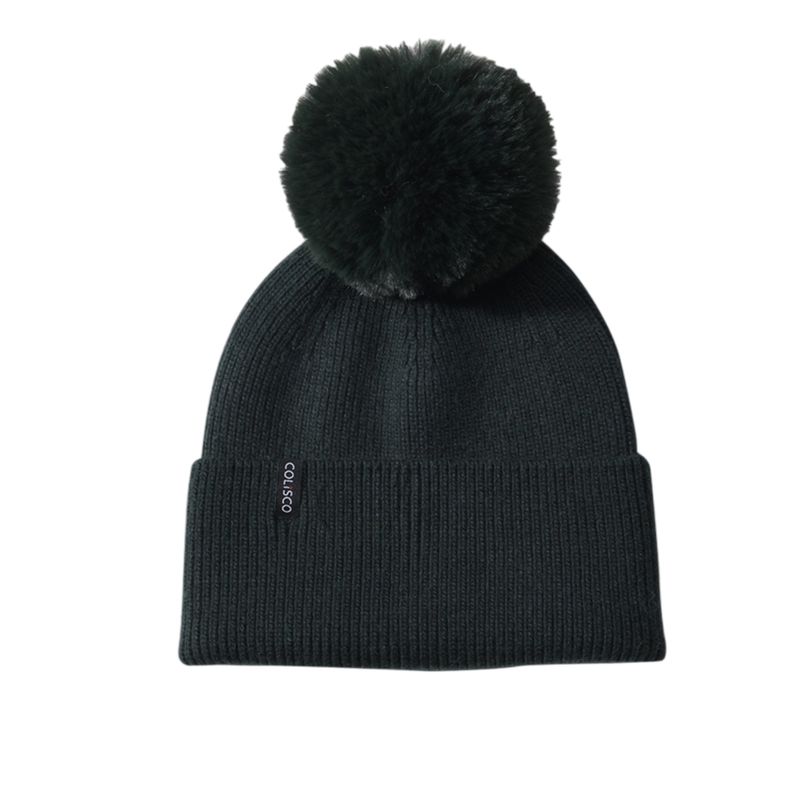 Colisco Pompom Beanie, Army Green