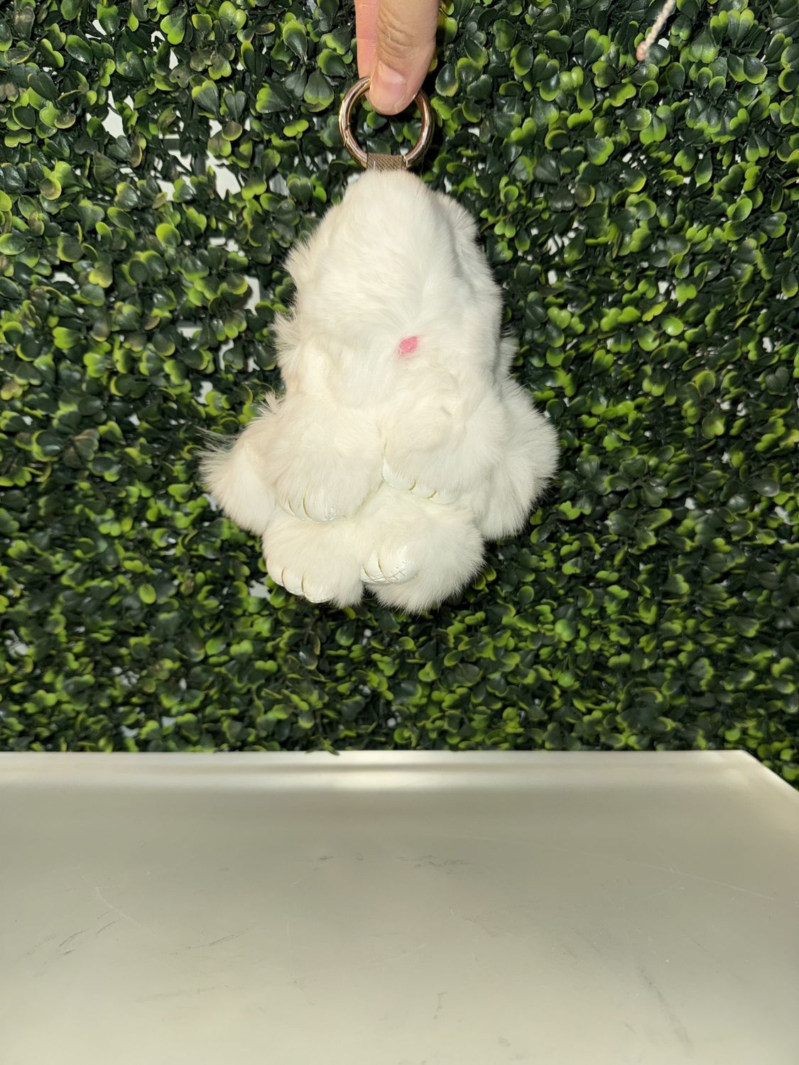 Bunny Keychain, Snow