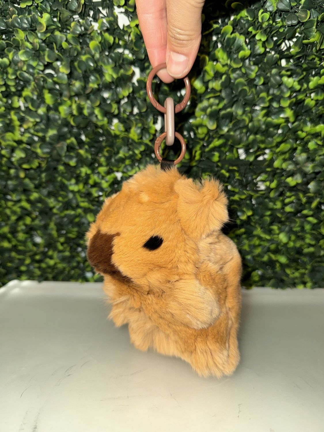 Capybara Keychain, Taupe