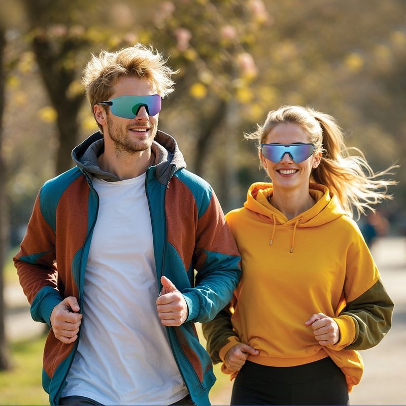 Colisco High-Performance Sleek Shield Sport Sunglasses