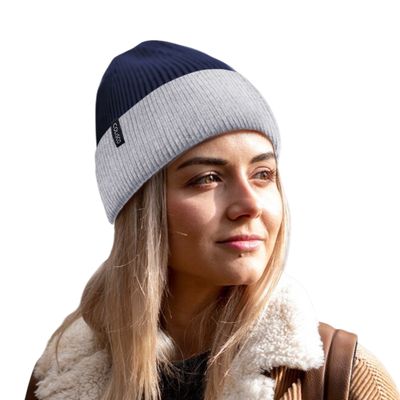 Two-Tone Cuff Beanies