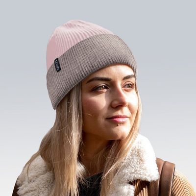 Two-Tone Cuff Beanies