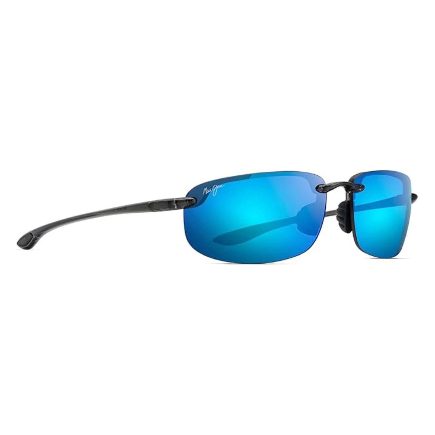 Maui Jim Ho'okipa Polarised Sunglasses, Color: Smoke Grey/Blue, Size: 64/Temple 130