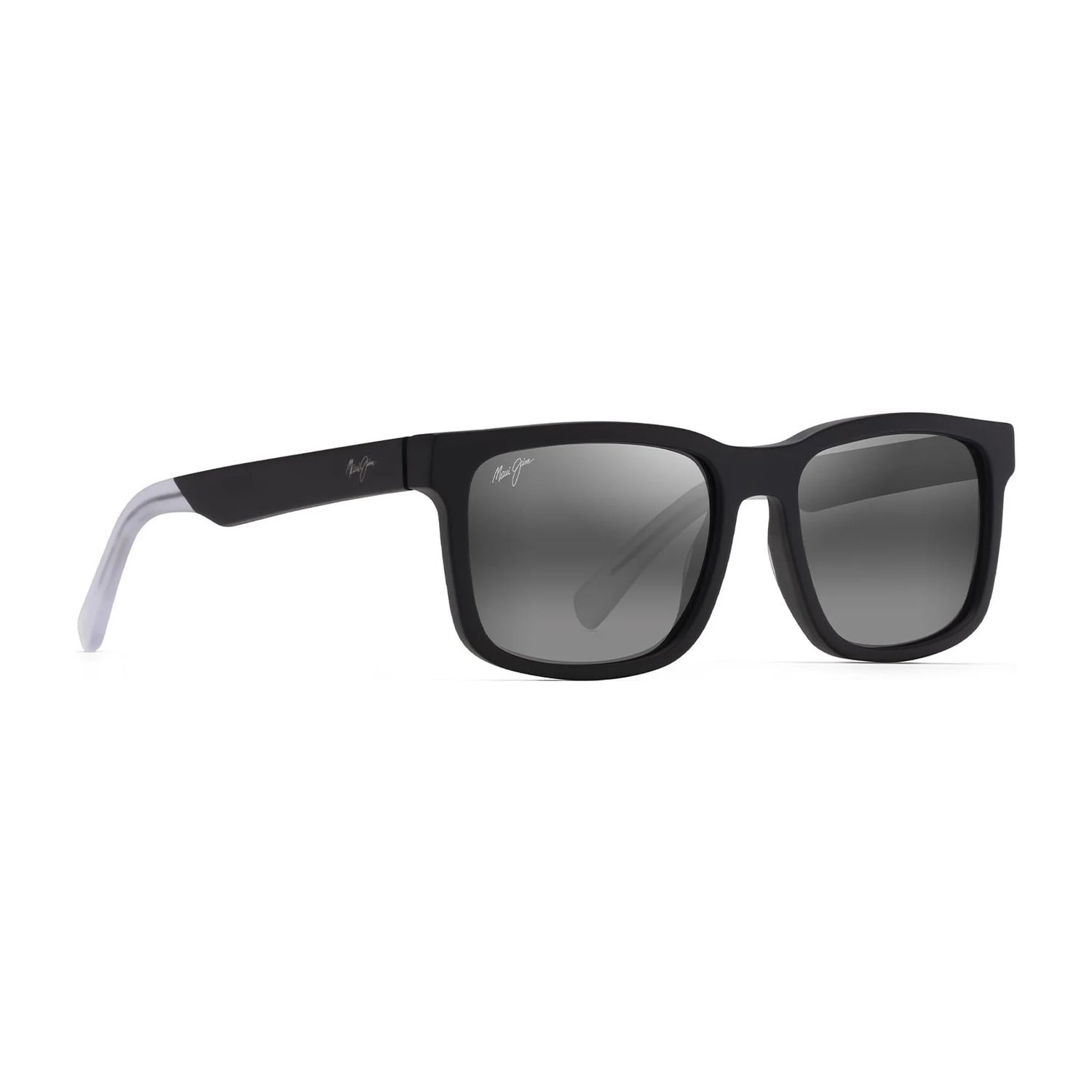 Maui Jim Stone Shack Classic Sunglasses, Color: Matte Black with, Size: 55/Temple 144