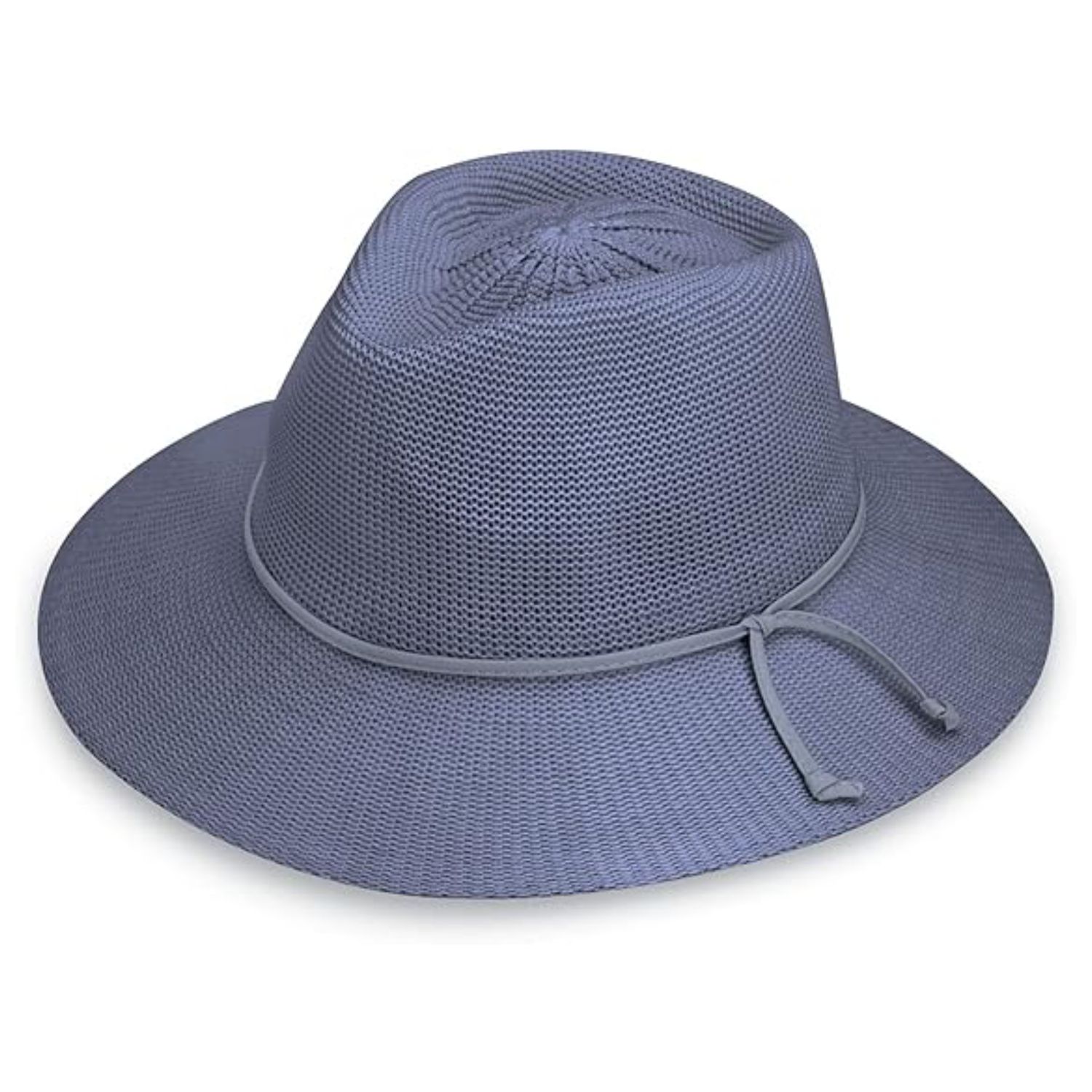 Wallaroo Victoria Fedora Women's UPF Sun Hat, Color: Dusty Blue, Size: O/S