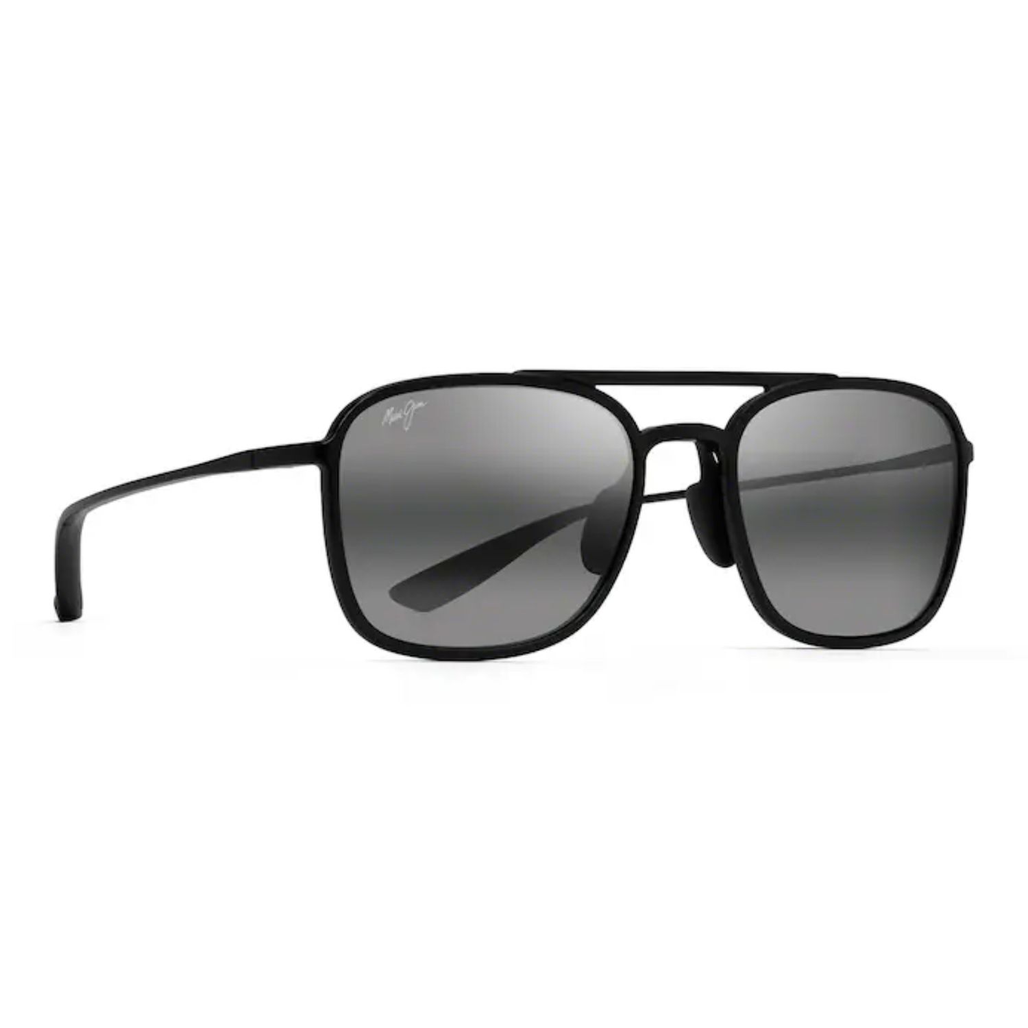 Keokea Polarized Aviator Sunglasses, Color: Gloss Black/Neut, Size: O/S