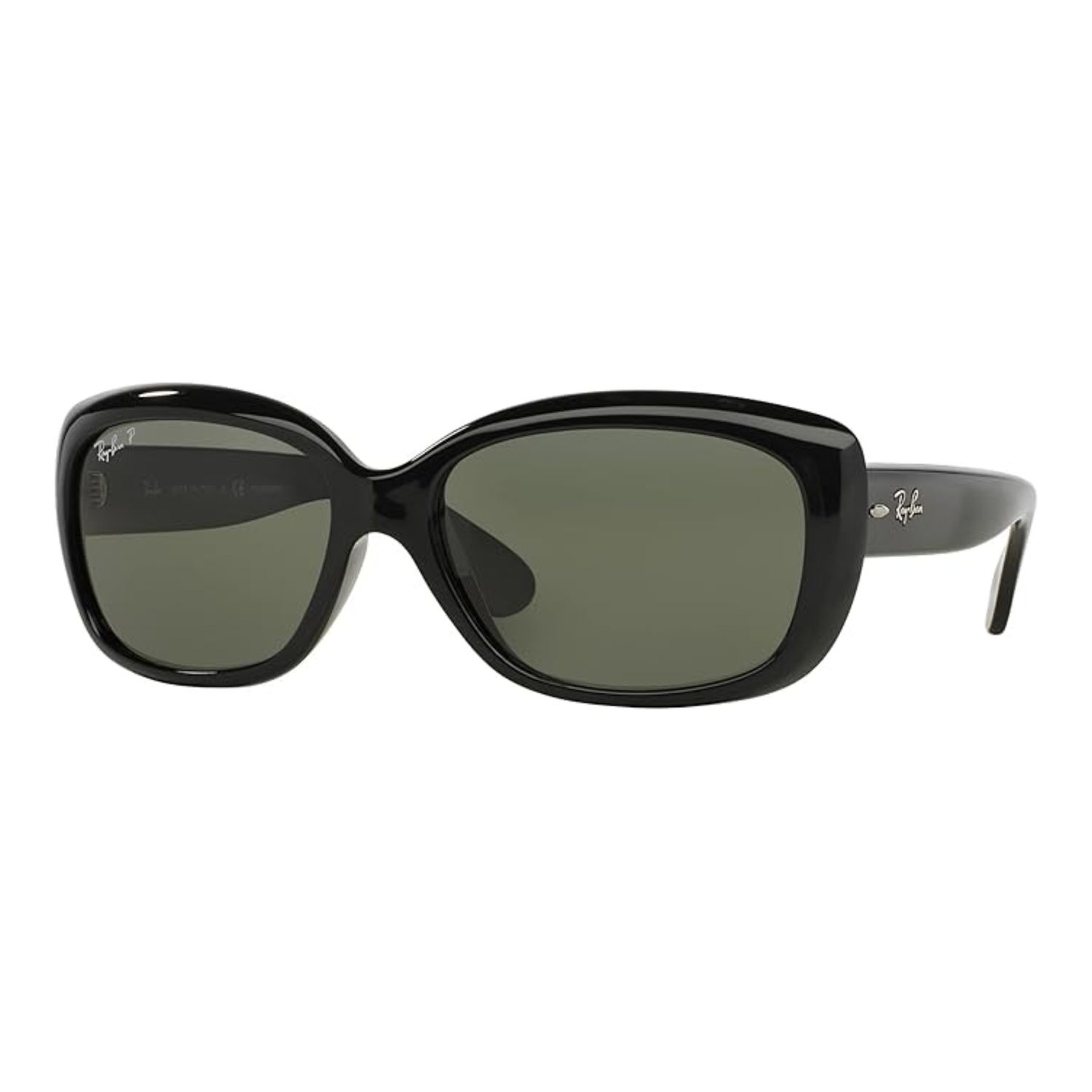 Ray-Ban RB4101 Jackie Ohh Sunglasses Ray-Ban RB4101 Jackie Ohh Sunglasses, Color: Black/Dark Green, Size: Adjustable