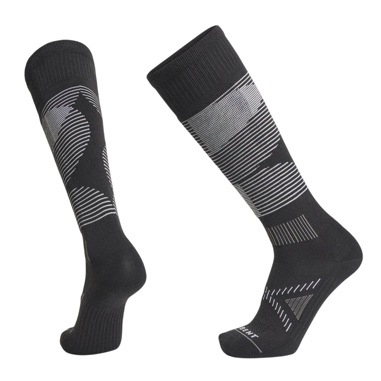 Le Bent Shred Ultra Light Snow Socks, Black, Color: Black, Size: XL
