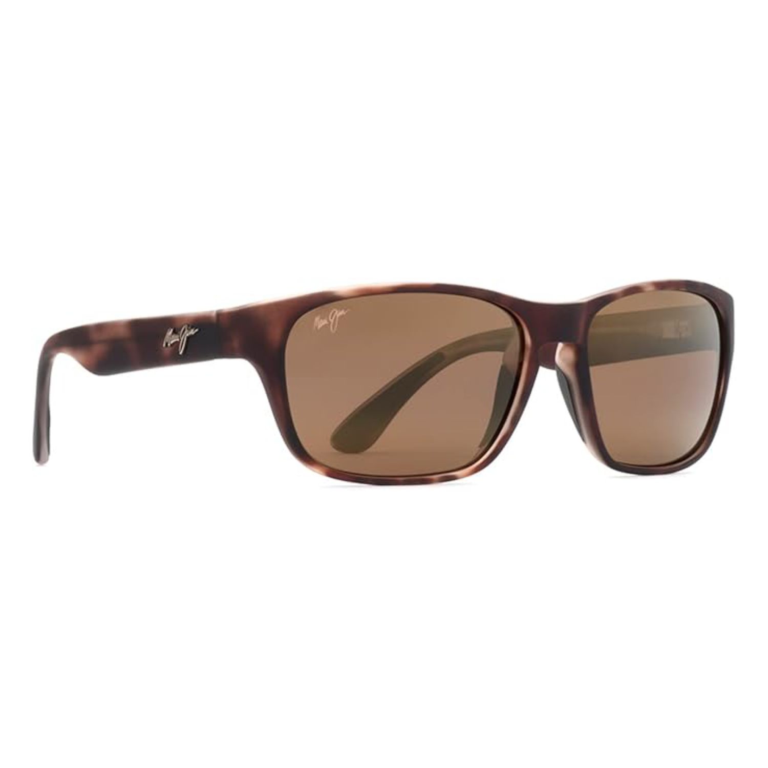 Maui Jim Mixed Plate Rectangular Sunglasses, Color: Matte Tortoise R, Size: Adjustable