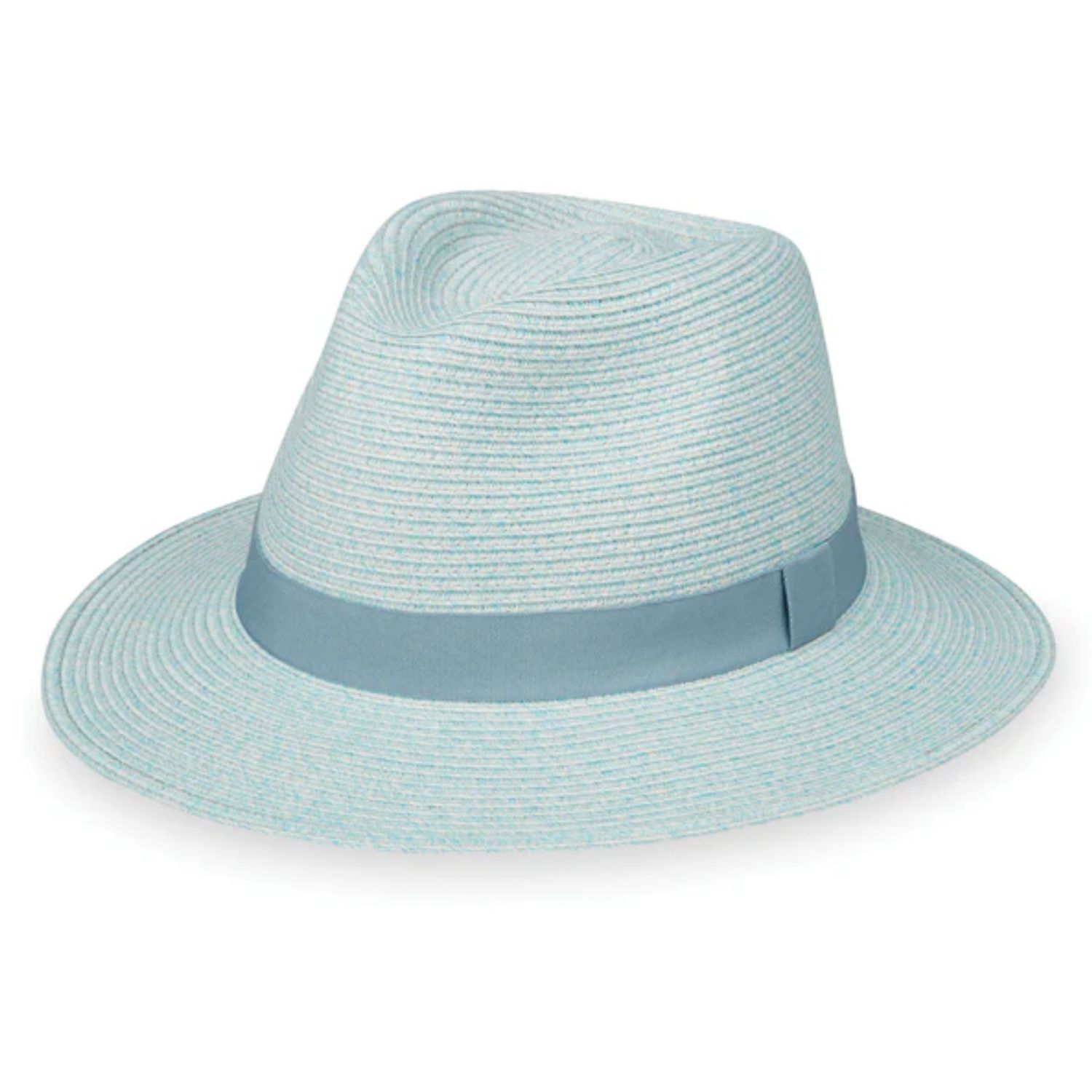 Wallaroo Women’s Caroline Fedora Sun Hat, Color: Sky Blue, Size: O/S