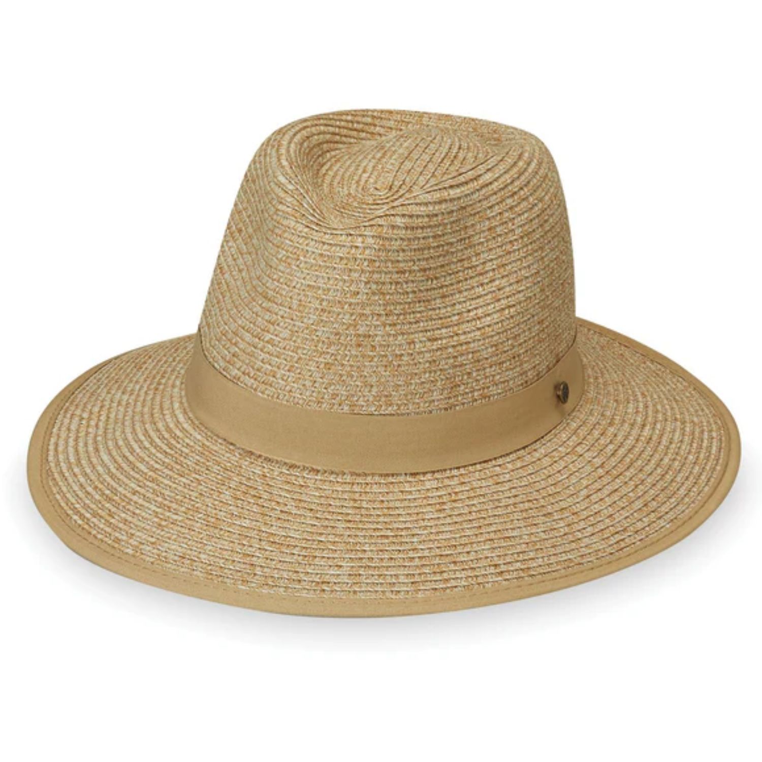 Wallaroo Women's Gabi Ponytail Fedora Sun Hat, Color: Beige, Size: O/S