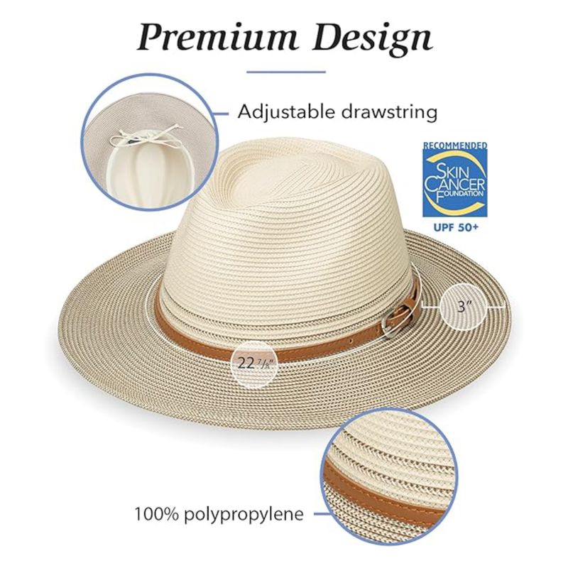 Wallaroo  Women's Kristy Fedora Style Sun Hat