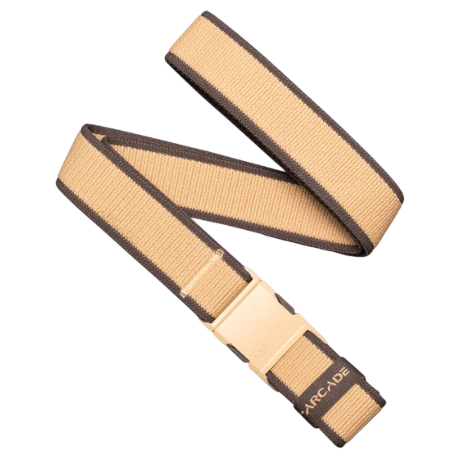Arcade Carto Slim Stretch Belt, Color: Sand/Med Brown, Size: O/S