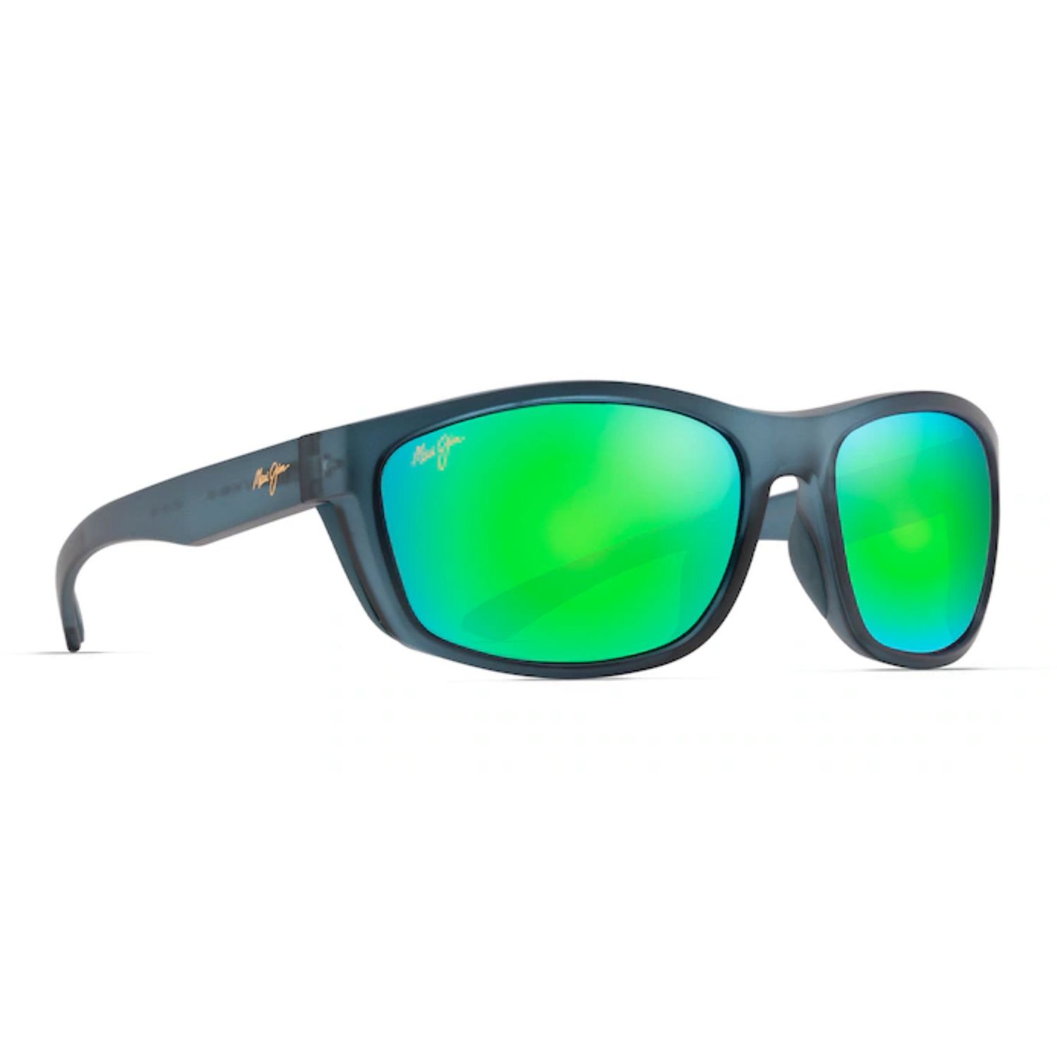 Mauigreen Nuu Landing  Polarized Sunglasses, Color: Matte Teal W/Aqu, Size: O/S