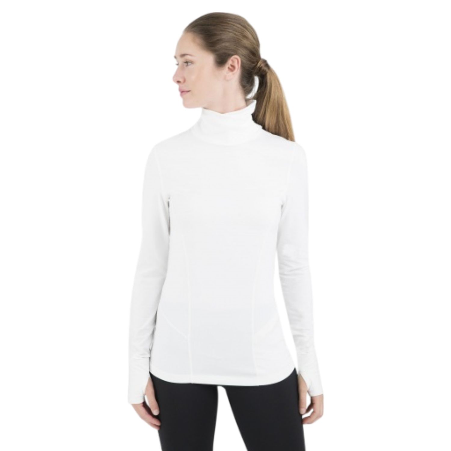 Women's 2.0 Cloud Nine Turtleneck Top, White, Color: White, Size: S