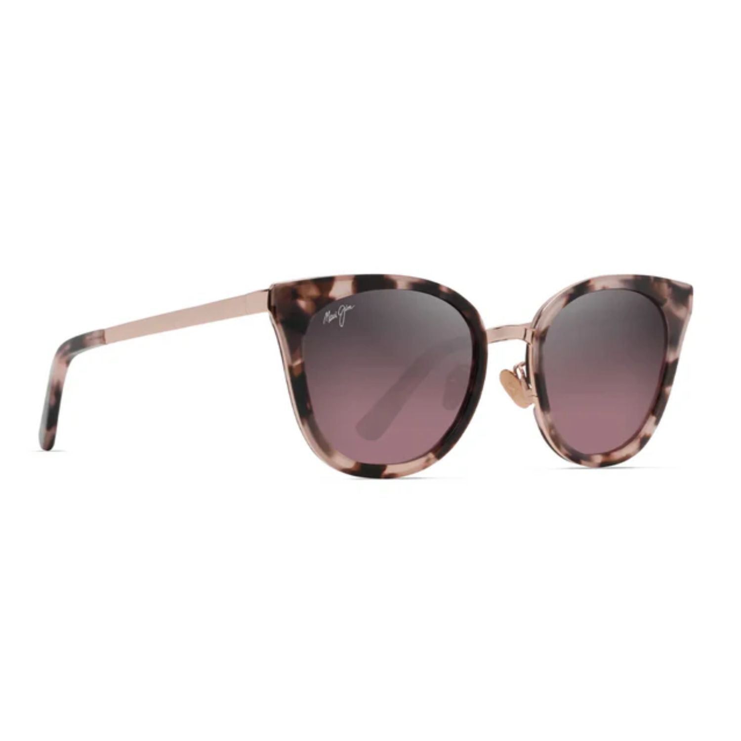 Maui Jim Wood Rose Sunglasses, Color: Pink Tort W/Rose, Size: 0.246LB