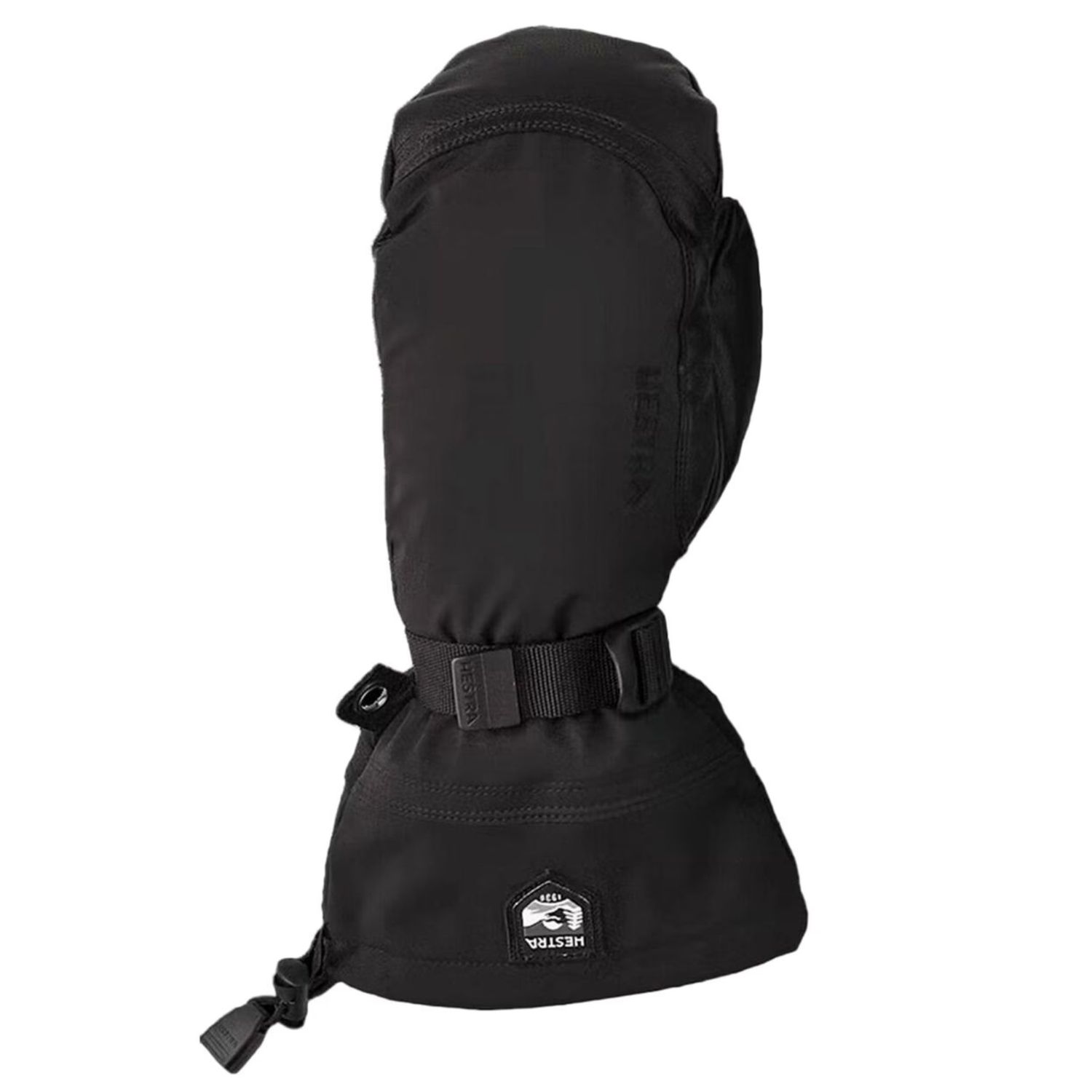 Hestra Army Leather Extreme Mitten, Black, Color: Black/Black, Size: 10