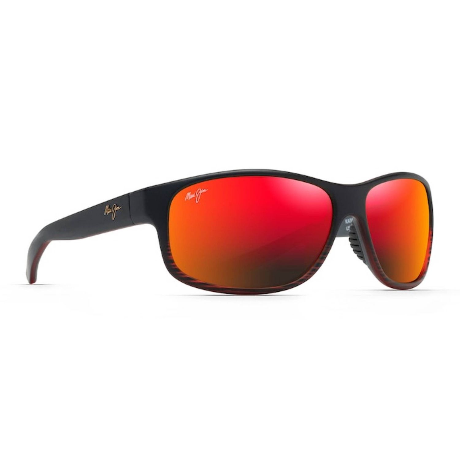Maui Jim Hawaii Lava Kaiwi Channel Sunglasses, Color: Burgundy Stripe, Size: O/S