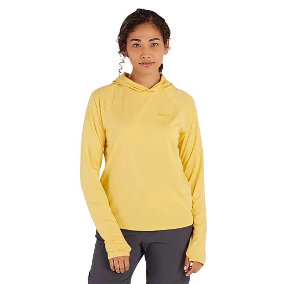 Women's Windridge UPF 50 Hoody, Color: Banana, Size: M