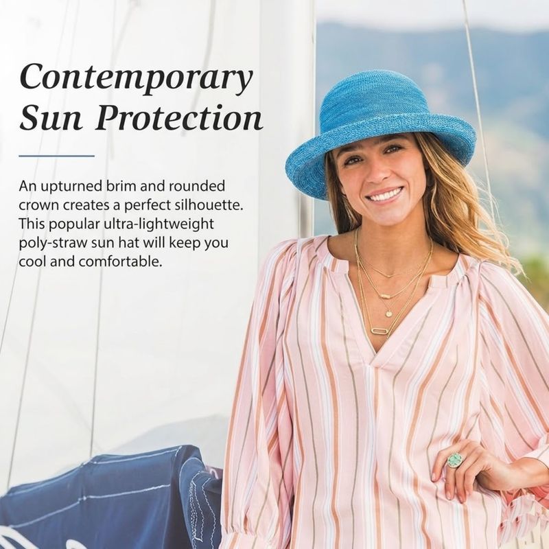Wallaroo Womens Petite Victoria Wide Brim Sun Hat
