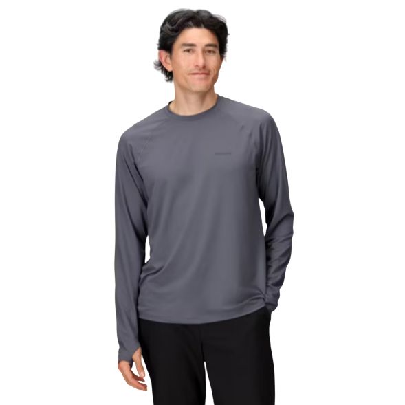 Men's Windridge Long Sleeve T-Shirt, Color: Steel Onyx, Size: L