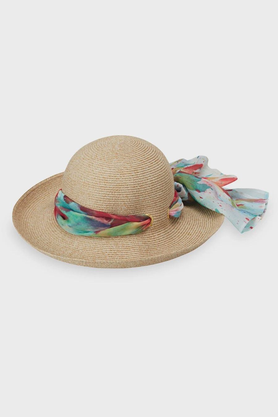 Lady Jane Sun Hat, Natural/Leaves, Color: Natural/Leaves, Size: O/S