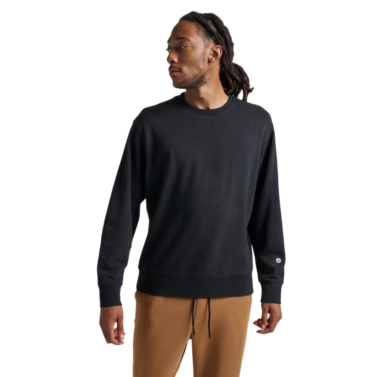 Stance Shelter Crew, Black, Color: Black, Size: S