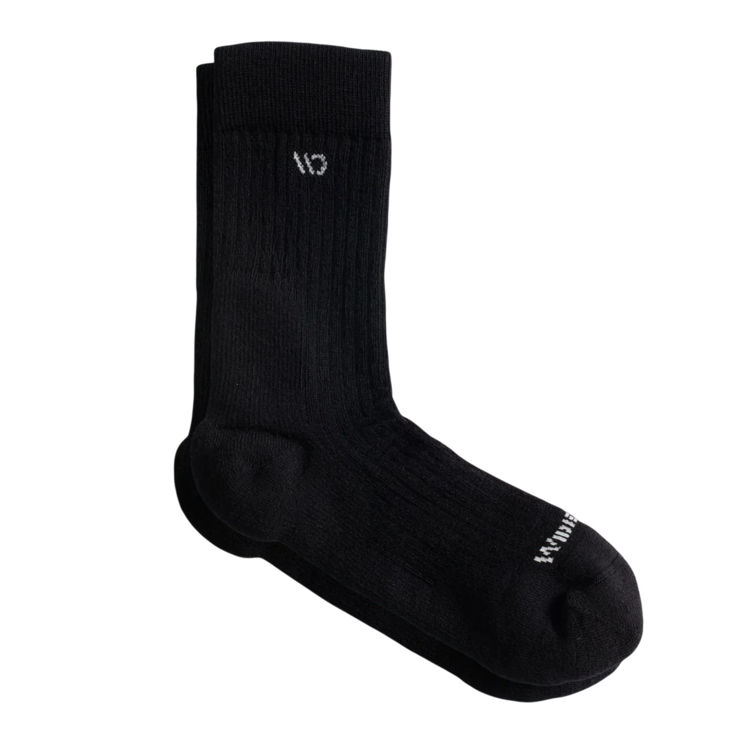Darn Tough Men's Wide Width Crew Socks, Color: Black, Size: 9001-L