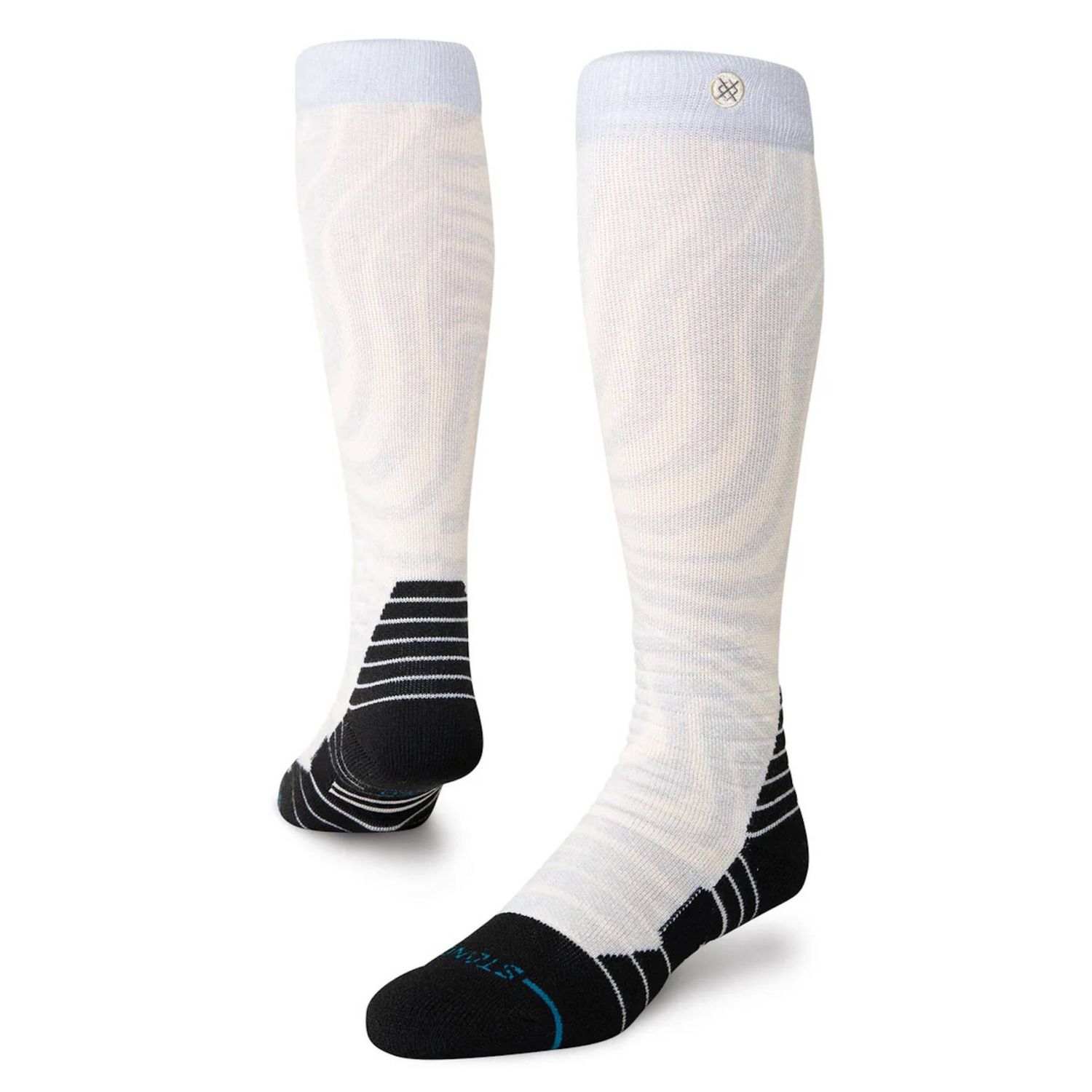 Stance Directions Mid Poly Snow Socks, Color: Grey, Size: S