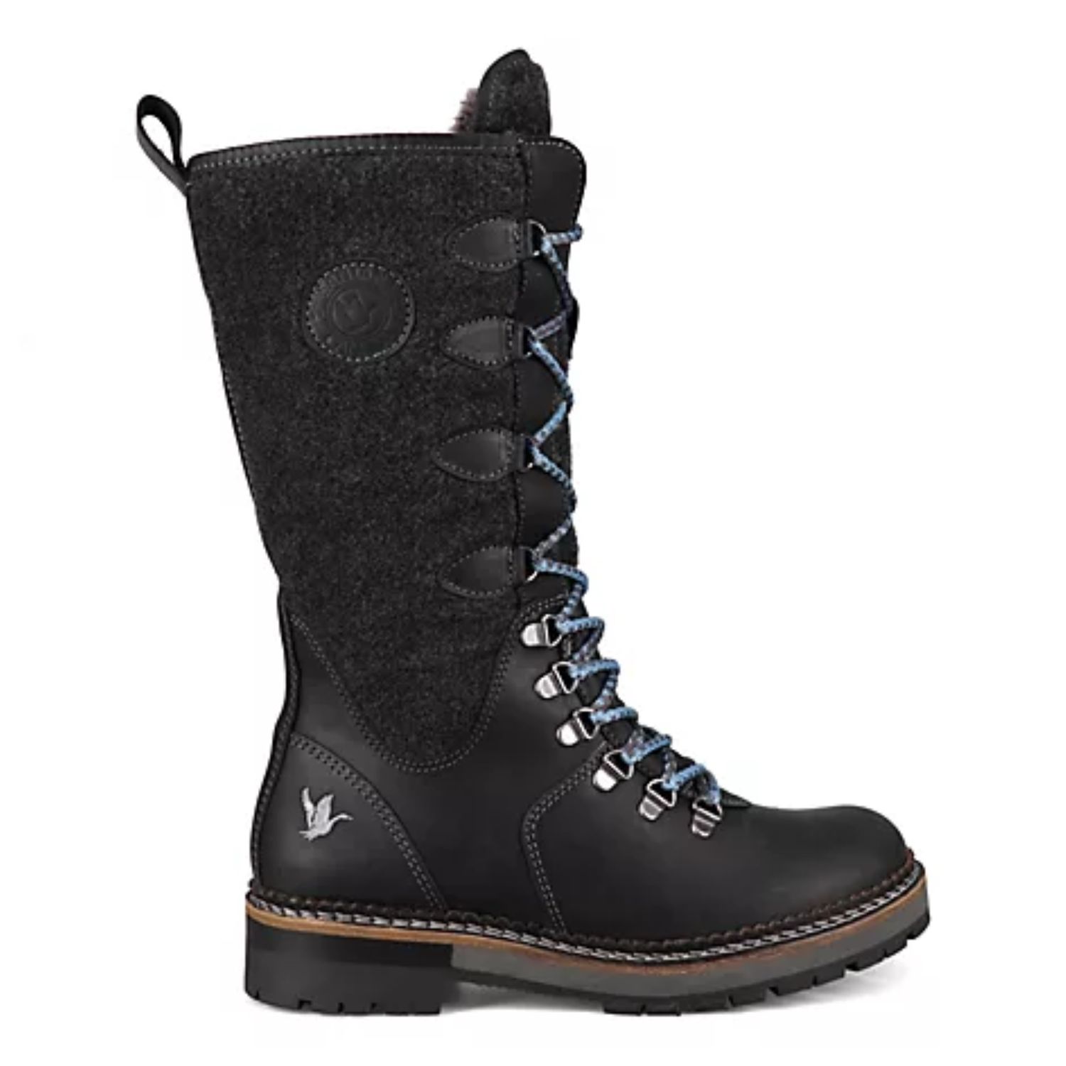 Santana Canada Chuska Leather Med Boots, Color: Black/Char, Size: 6