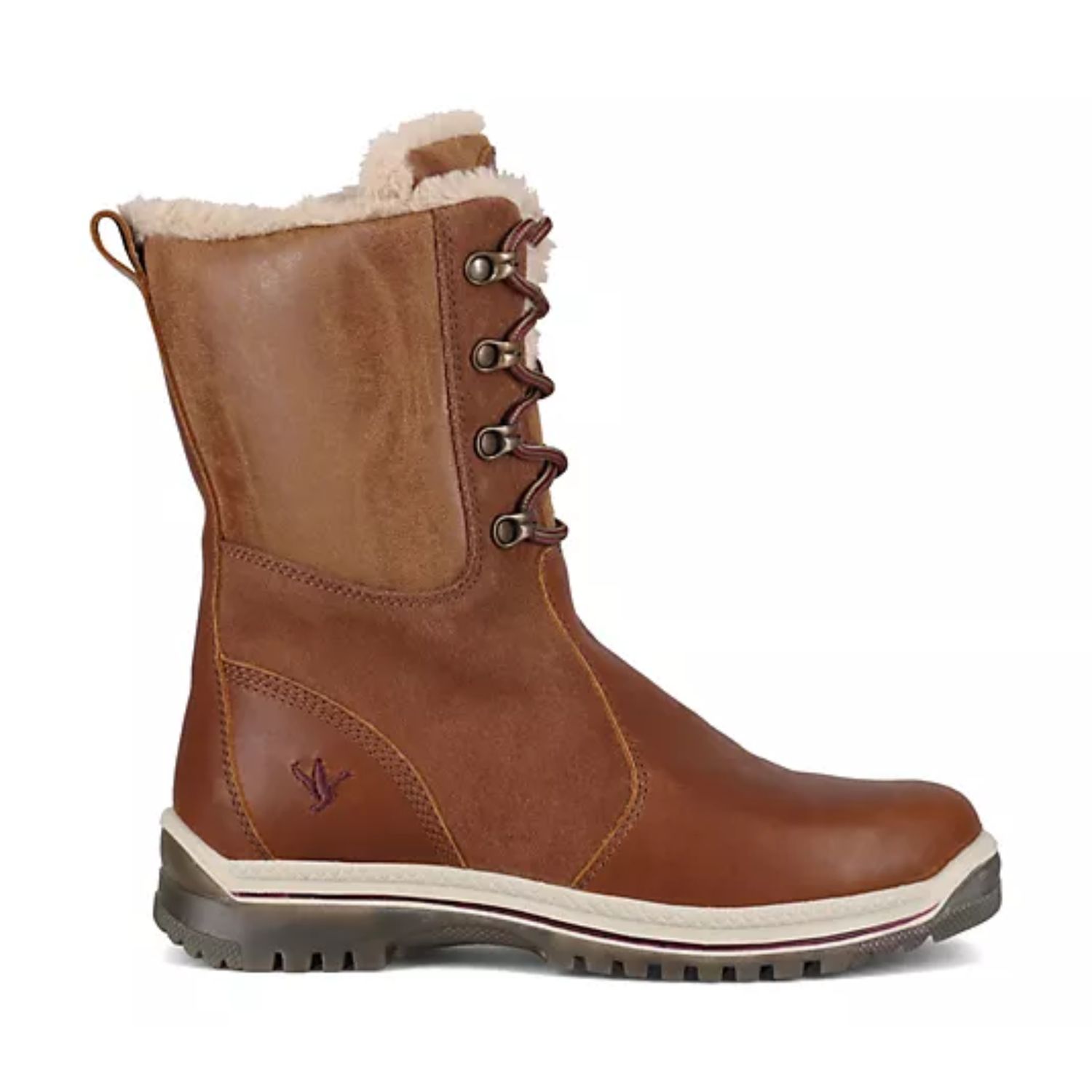 Santana Canada Women's Leather Boots, Cognac, Color: Cognac, Size: 7